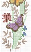 Schema punto croce Butterflies 2