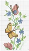 Schema punto croce Butterflies 3