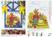 Schema punto croce famiglia coniglietti