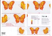 Schema punto croce Farfalle Gialle