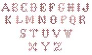 Schema punto croce alfabeto1