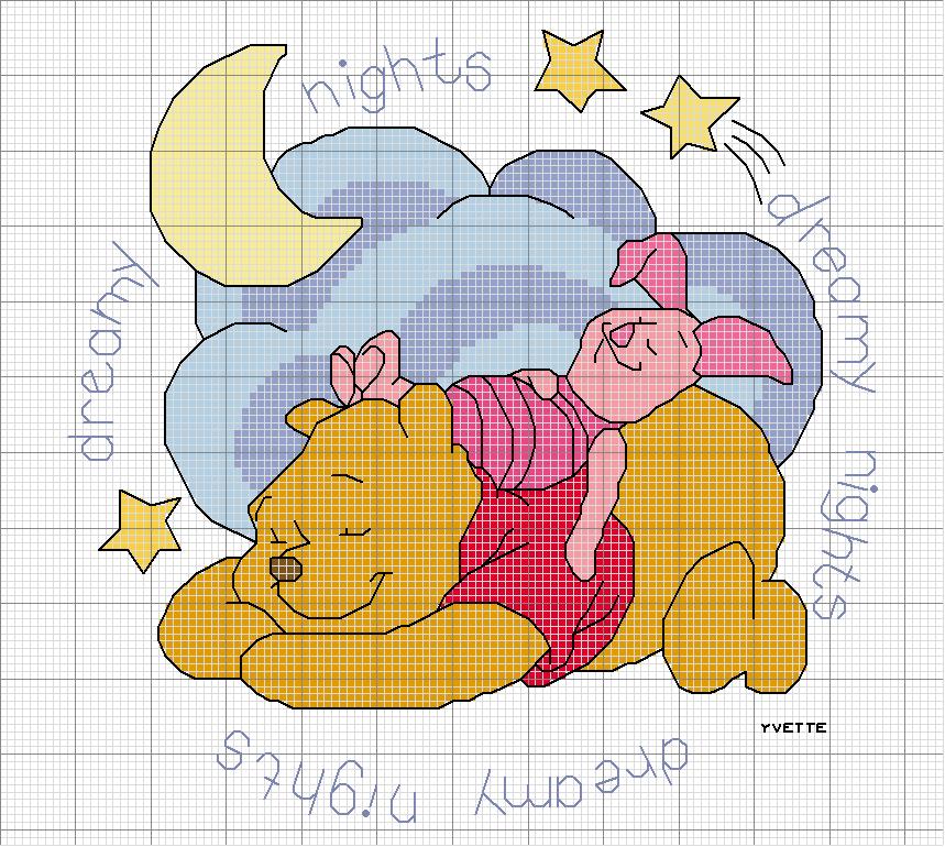 Schema punto croce Winnie pimpi