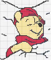 Schema punto croce Winnie The Pooh Ela