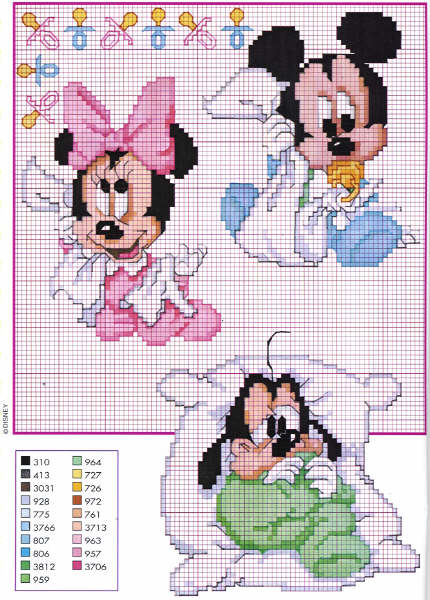 Schema punto croce Disney9