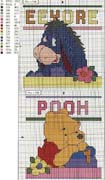 Schema punto croce Ih Oh e Pooh