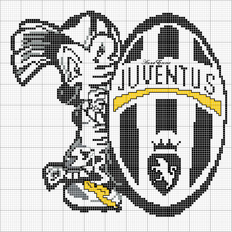 punto croce logo juventus