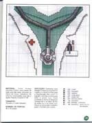 Schema punto croce ciondolo