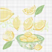 Schema punto croce Limoni 2