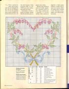 Schema punto croce cuore vegetale 