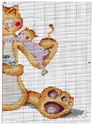 Schema punto croce micio 1