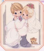 Schema punto croce sposi