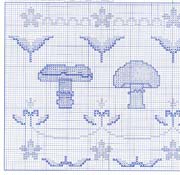 Schema punto croce Funghi 02