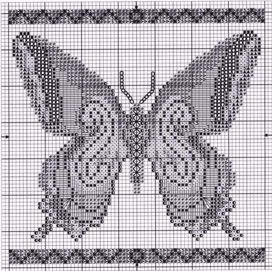 Schema punto croce Farfalla 1a