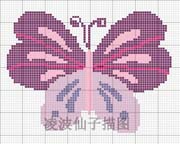 Schema punto croce Farfalla 5
