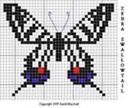 Schema punto croce Farfalla 7