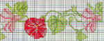 Schema punto croce Fiori bordo fiori