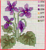 Schema punto croce Fiori fiori 26