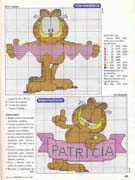 Schema punto croce Garfield 05