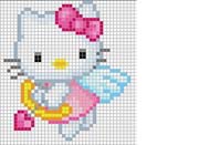Schema punto a croce Hello Kitty cupido