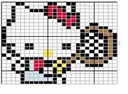 Schema punto a croce Hello Kitty 3