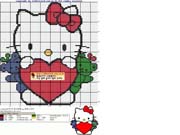 Schema punto croce Hello Kitty 60