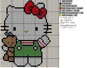 Schema punto croce Hello Kitty 87