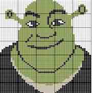 Schema punto croce Shrek