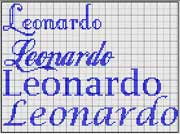 Schema punto croce Leonardo