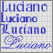 Schema punto croce Luciano 2