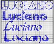 Schema punto croce Luciano 3