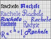 Schema punto croce Rachele