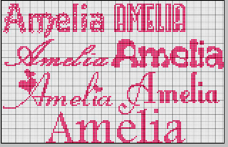 Schema punto croce Amelia1