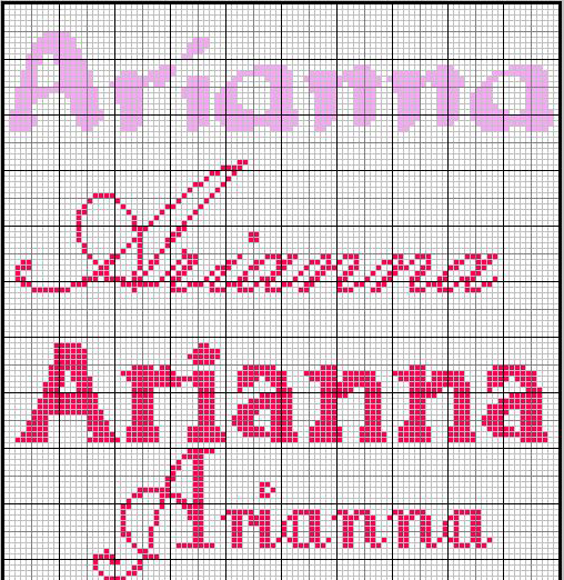 Schema punto croce Arianna4