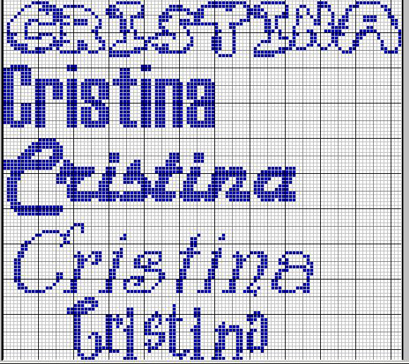 Schema punto croce Cristina1