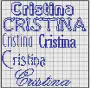Schema punto croce Cristina 2
