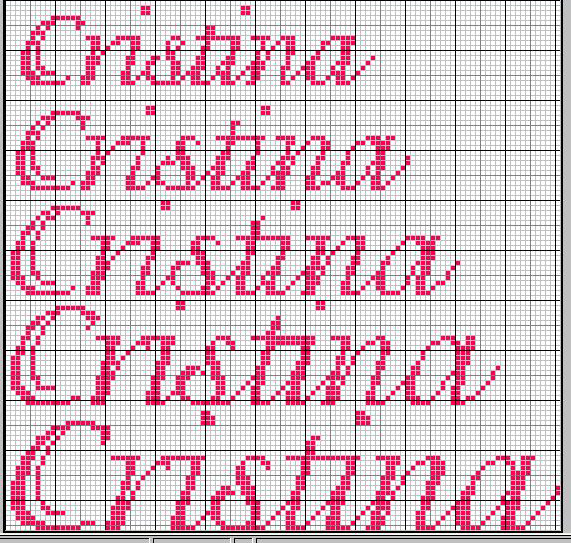 Schema punto croce Cristina3
