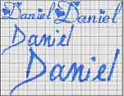 Schema punto croce Daniel 