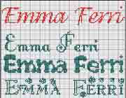 Schema punto croce Emma Ferri 3 