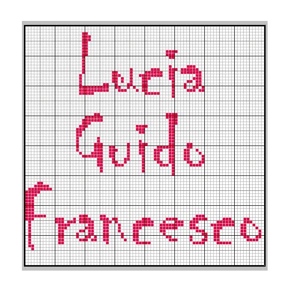 Schema punto croce Lucia Guido Francesco1