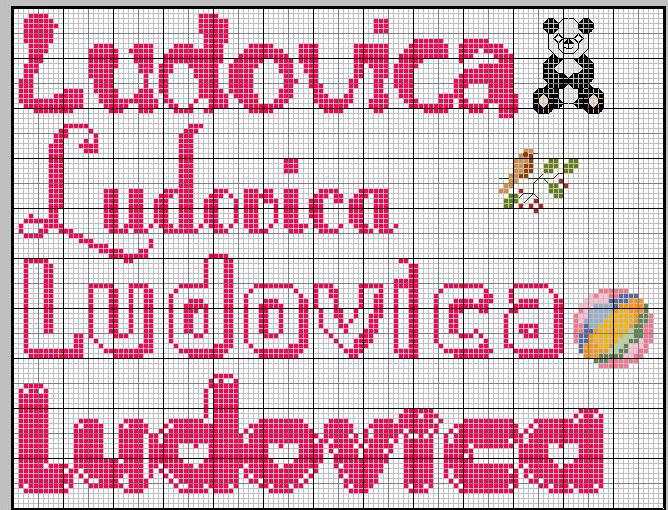 Schema punto croce Ludovica2