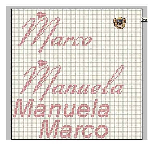 Schema punto croce Manuela Marco3