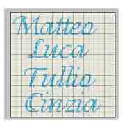 Schema 2 nomi Matteo, Cinzia, Tullio e Luca