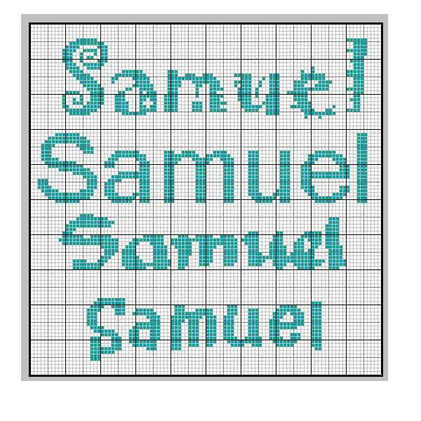 Schema punto croce Samuel2
