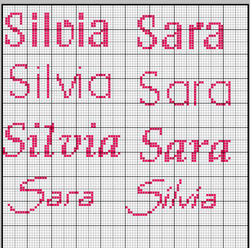 Schema punto croce Silvia Sara2