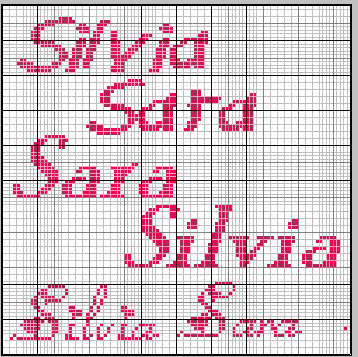 Schema punto croce Silvia Sara3