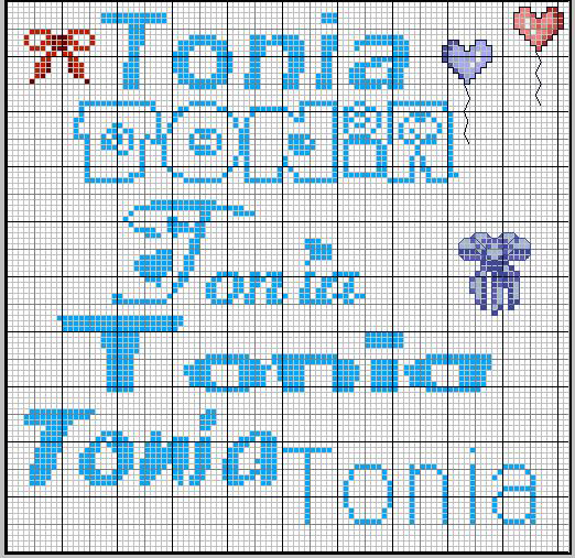 Schema punto croce Tonia1