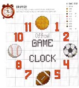 Schema punto croce Orologio Ball Clock 1