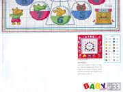 Schema punto croce Orologio Giostra 4