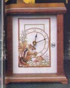 Schema punto croce Orologio Scoiattolo 1a