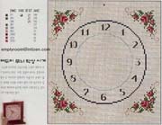 Schema punto croce Orologio Semplice